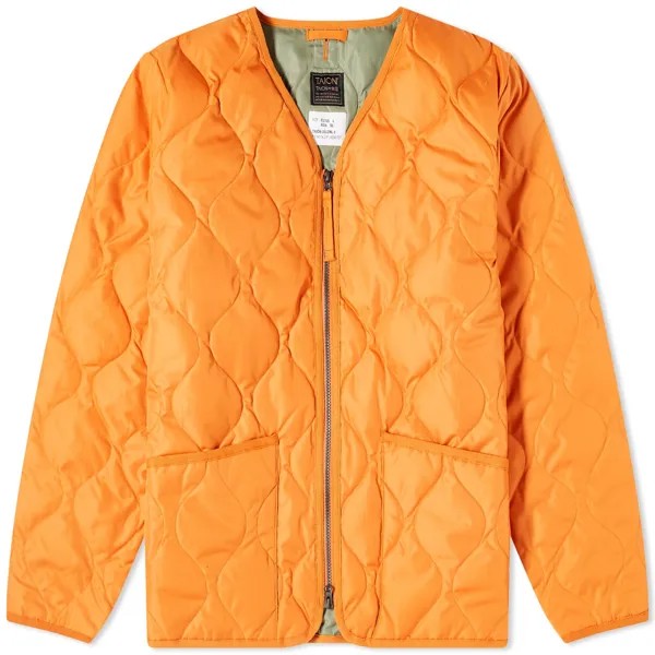 Куртка Taion Military Zip V-Neck Down, темно-оранжевый