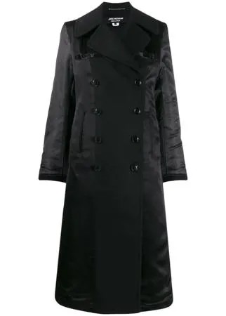 Junya Watanabe двубортное пальто с контрастными рукавами