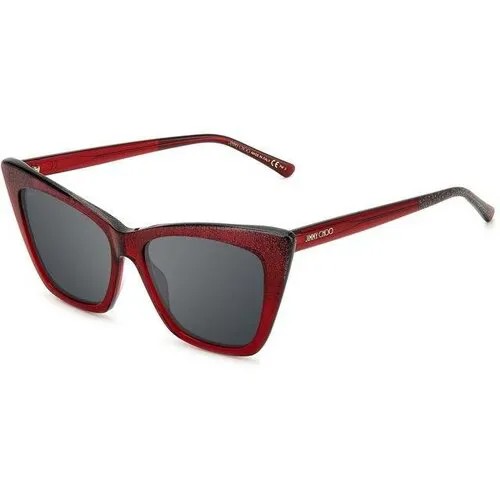 Солнцезащитные очки Jimmy Choo, красный, бордовый
