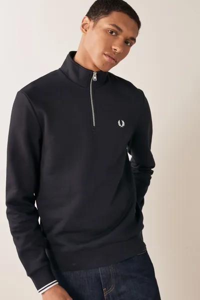 Мужская толстовка на короткой молнии Fred Perry, синий