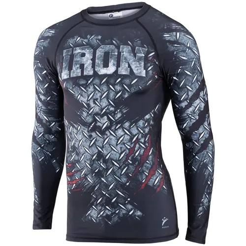 Рашгард RUSCO SPORT Iron, размер XS, черный, серый