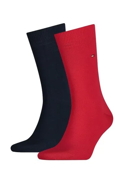Носки длинные с логотипом - 2 пары Tommy Hilfiger, красный