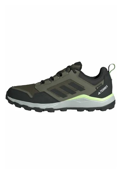 Кроссовки для бега по пересеченной местности TRACEROCKER 2 GORE-TEX RUNNING SHOES Adidas Terrex, цвет olive strata core black green spark