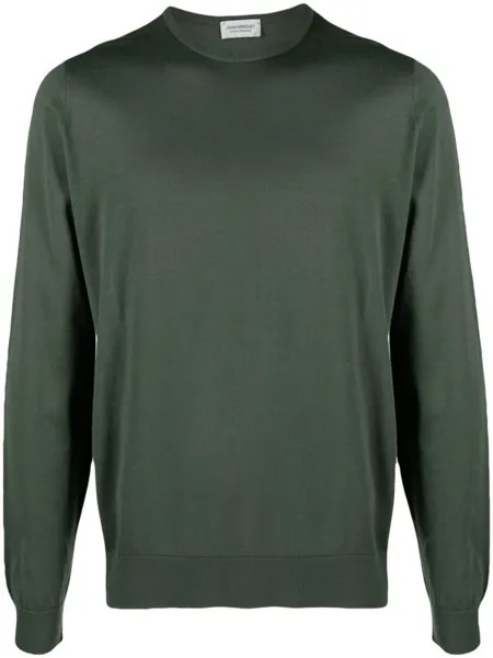 John Smedley джемпер тонкой вязки, зеленый