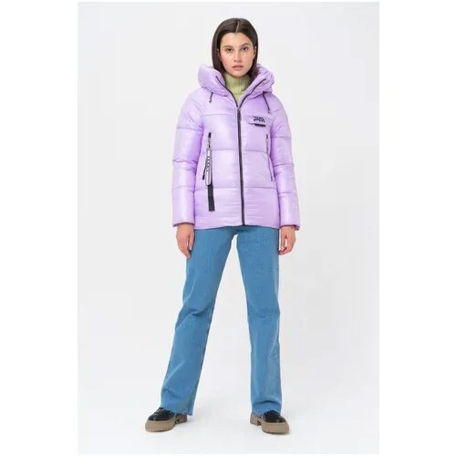 Зимняя куртка En_W61473 Фиолетовый 46