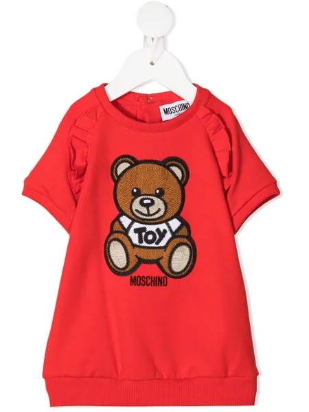 Moschino Kids платье-толстовка Teddy Bear