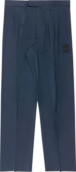 Брюки Off-White Oversized Suit Trousers 'Blue', синий