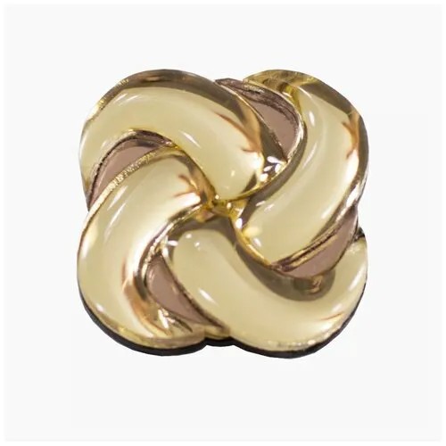 Брошь Узелок квадро / Knot , brooch, aurum