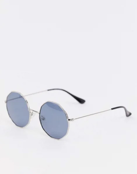 Круглые солнцезащитные очки Pilgrim-Голубой