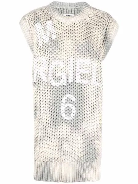 MM6 Maison Margiela трикотажное платье с принтом тай-дай