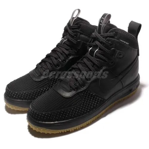 Мужские ботинки Nike Lunar Force 1 Duckboot Black Gum с водоотталкивающей пропиткой 805899-003