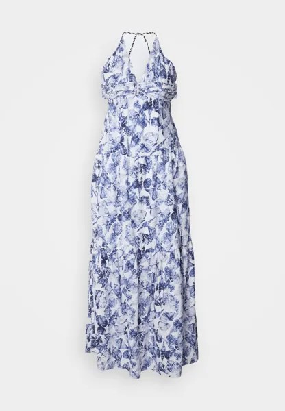 Платье макси Waisted Dress Scotch & Soda, синее