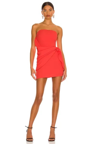 Платье мини superdown Andria Strapless, красный