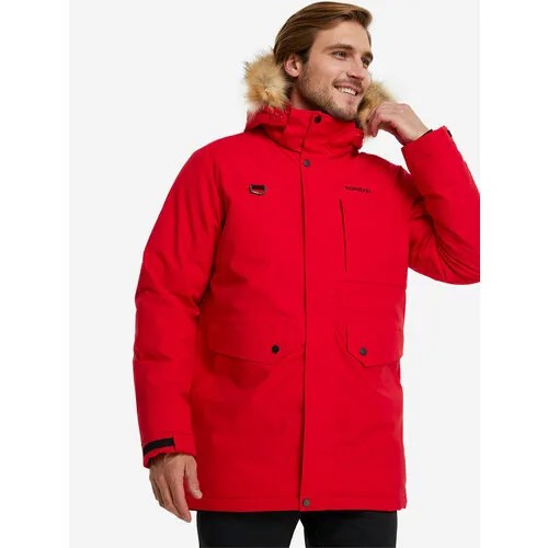 Парка TOREAD Men's cotton-padded jacket, размер 48/50, красный
