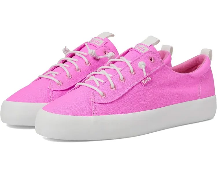 Кроссовки Keds Kickback Canvas Slip On, цвет Neon Pink