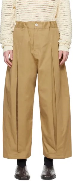 Светло-коричневые брюки со складками Sage Nation