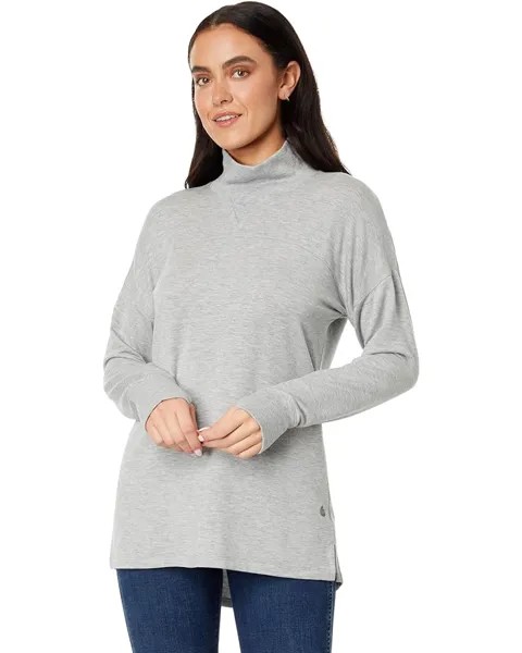 Пуловер L.L.Bean SoftFlex Mock Neck Pullover, цвет Gray Heather