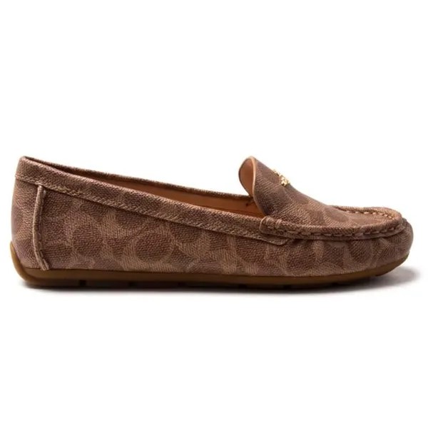 Кожаные туфли Marley для водителей Coach, коричневый