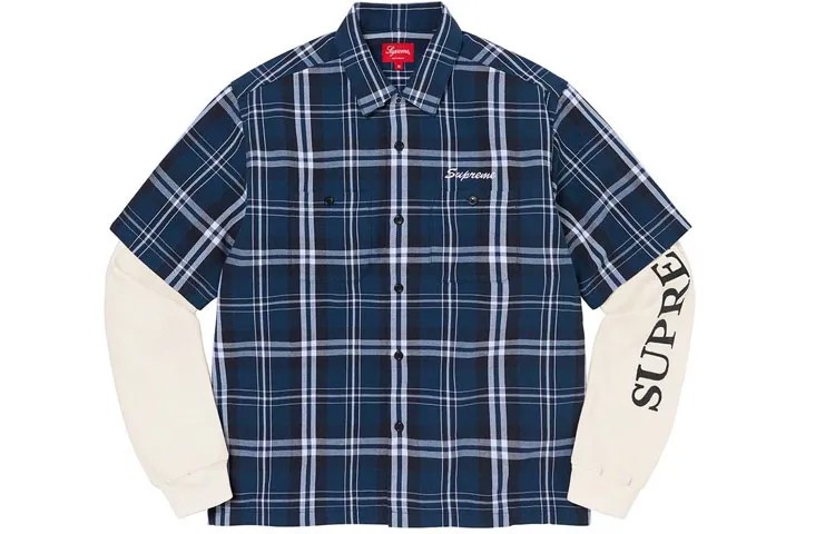 Осень/Зима 21 Рубашка унисекс Supreme, зеленый