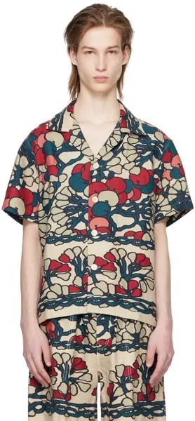 Разноцветная рубашка с садовой решеткой Bode