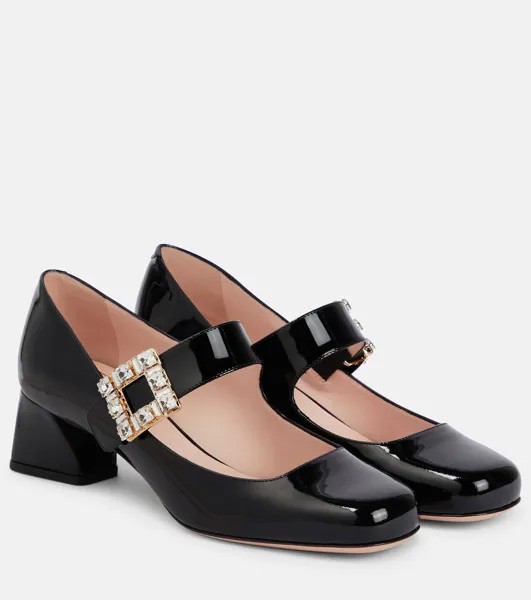 Лакированные туфли-лодочки Très Vivier Mary Jane Roger Vivier, черный