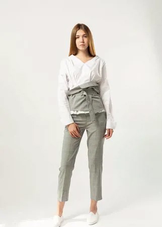 Комплект женский (блузка+брюки+пояс) (B) STOLNIK 804 (L, Розовый)