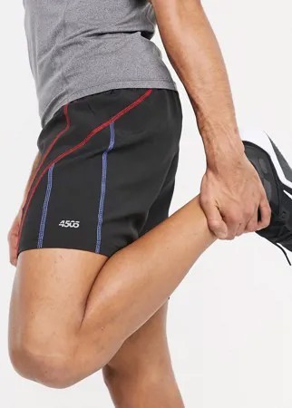 Спортивные шорты с контрастной строчкой ASOS 4505-Черный цвет