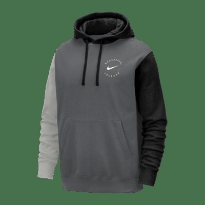 Худи Nike Morehouse Club Fleece, цвет Iron/Black/Pewter