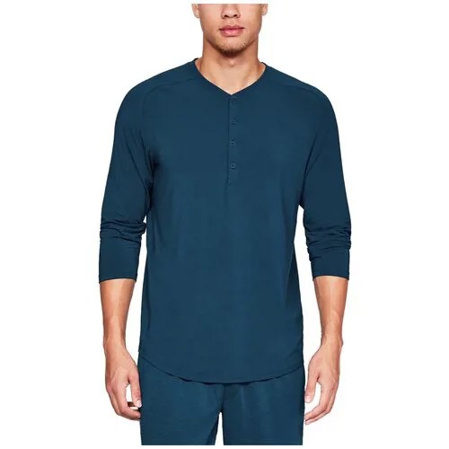 Футболка Under Armour Recovery Sleepwear Elite 3/4 Henley-BLU Мужчины 1318348-489 LG