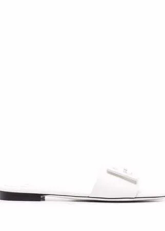 Fendi шлепанцы с логотипом FF Baguette