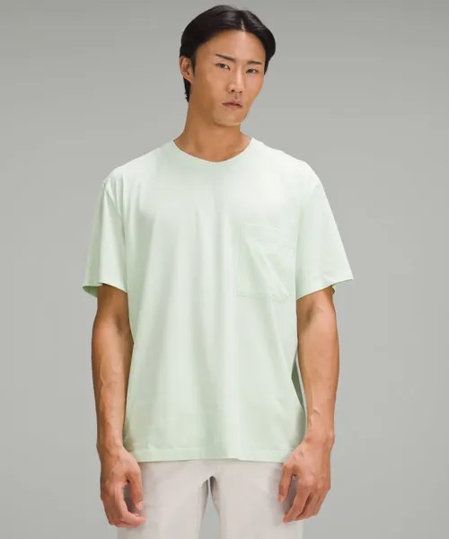 Фундаментальная футболка оверсайз Lululemon, зеленый