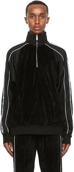 Черная спортивная куртка с молнией Medusa Versace