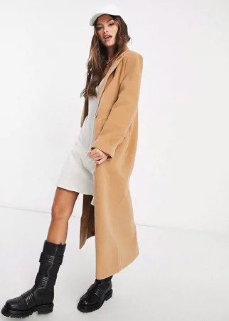 Бежевое свободное пальто в стиле oversized Missguided-Neutral