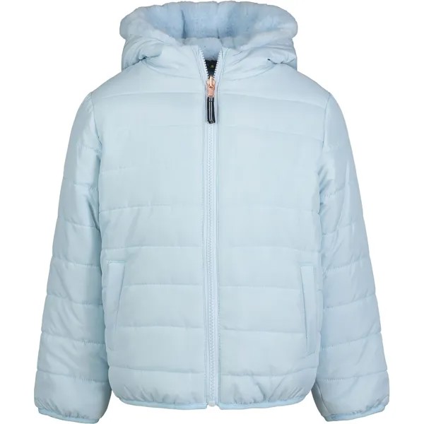 Двусторонняя куртка-пуховик Nautica для девочек (7–16 лет), цвет Fountain Blue Wintl