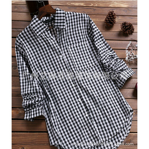 Рубашка , размер 5XL, черный