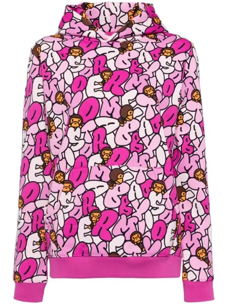 *BABY MILO STORE BY *A BATHING APE худи с графичным принтом, фиолетовый