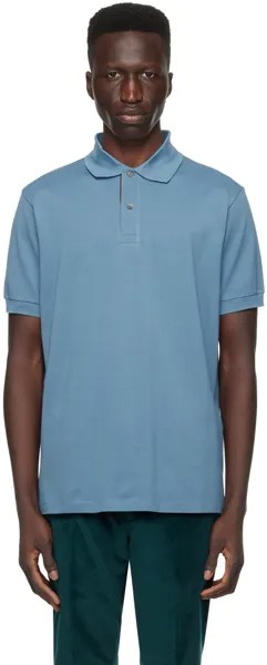 Синяя полосатая футболка-поло Paul Smith