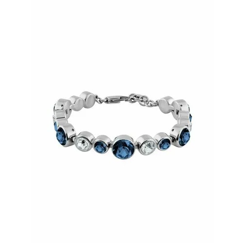 Браслет DYRBERG/KERN, кристаллы Swarovski, серый, синий