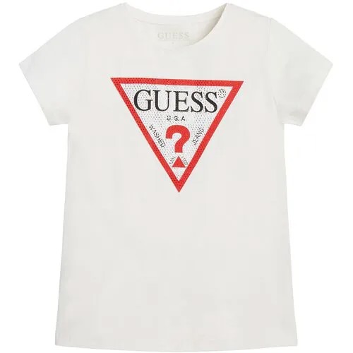 Футболка GUESS, размер 12, белый