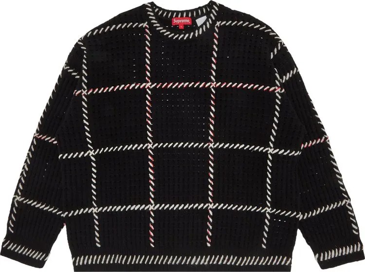 Свитер Supreme Quilt Stitch Sweater 'Black', черный