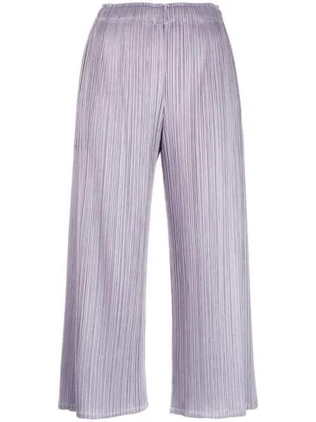 Pleats Please Issey Miyake брюки Luster со складками