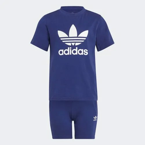 Костюм adidas, размер 128, синий, белый