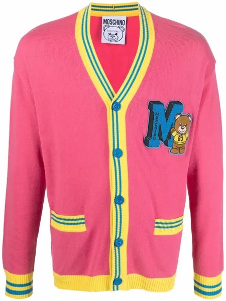 Moschino кардиган с нашивкой