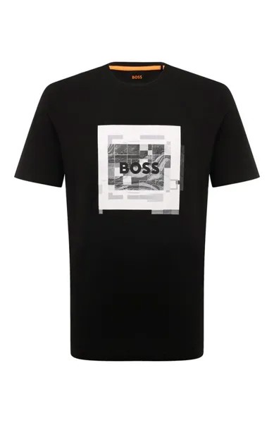 Хлопковая футболка BOSS Orange