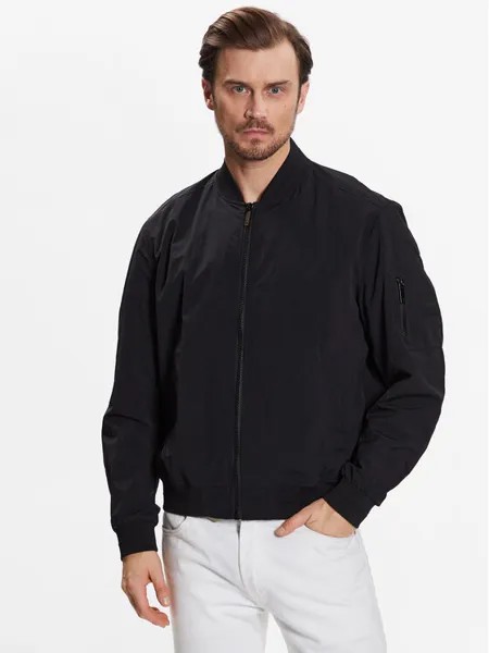 Бомбер стандартного кроя Calvin Klein, черный