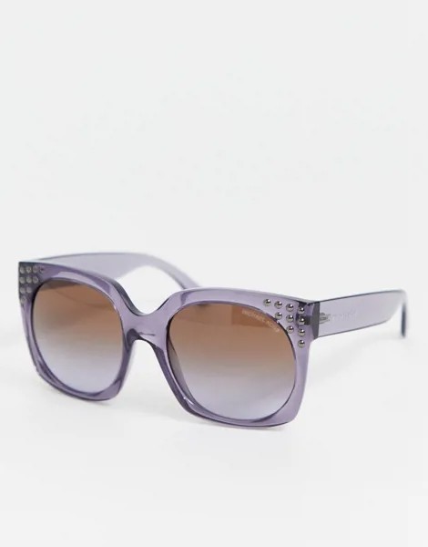 Солнцезащитные очки в квадратной оправе Michael kors-Серый