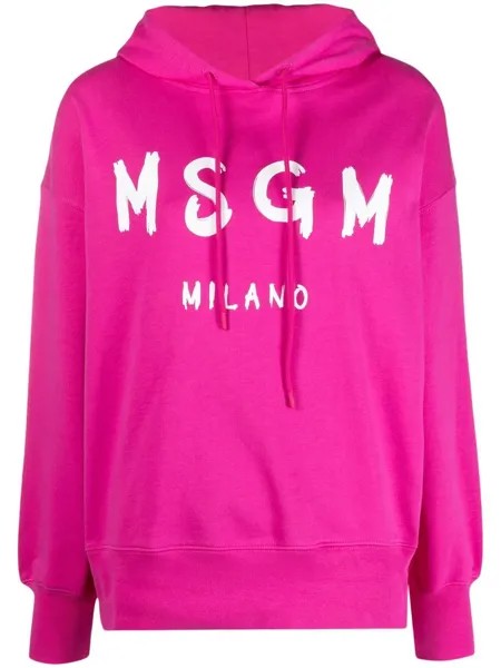 MSGM худи с кулиской и логотипом
