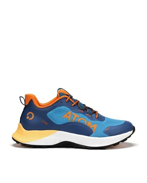 Синие мужские спортивные туфли на шнуровке Atom, синий