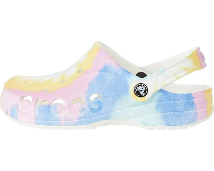Сабо Baya Tie-Dye Clog Crocs, белый