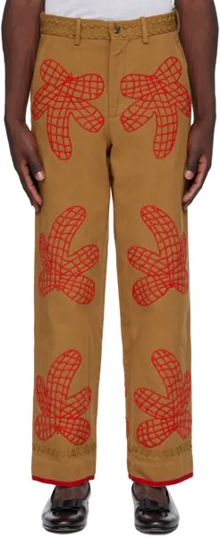 Коричневые брюки Bode из полевого клена